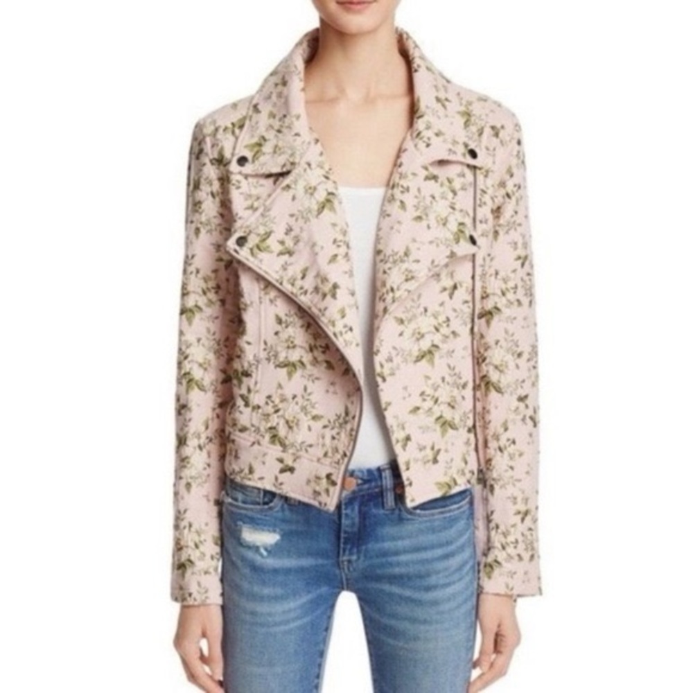 BLANKNYC Floral Moto Jacket